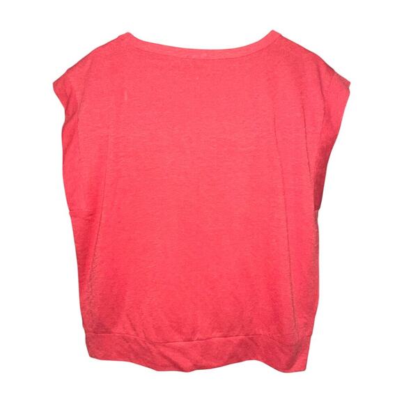 LOFT Lot of 2 pullover tops Pink Tan white Stripe L NWT Casual Boxy lightweight - Picture 4 of 16